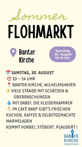 Flyer zum Sommerflohmarkt